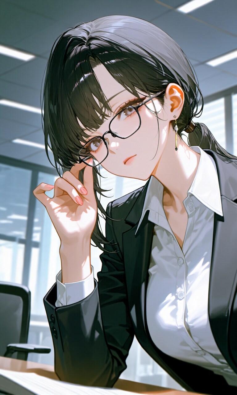 メガネ | の人気AIイラスト・グラビア