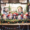 皆で巨大クリスマスリース作り？ 2枚目