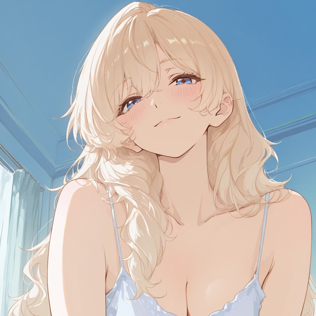 寝顔を見る彼女