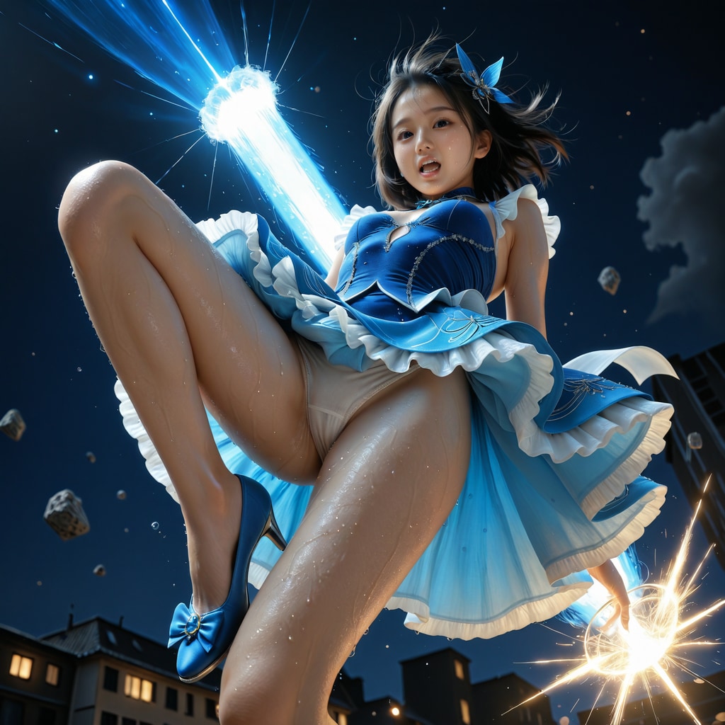 魔法少女-激しい戦闘