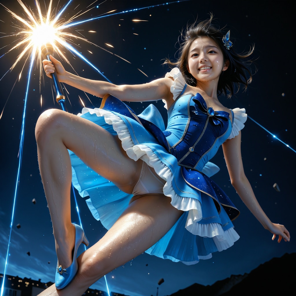 魔法少女-激しい戦闘