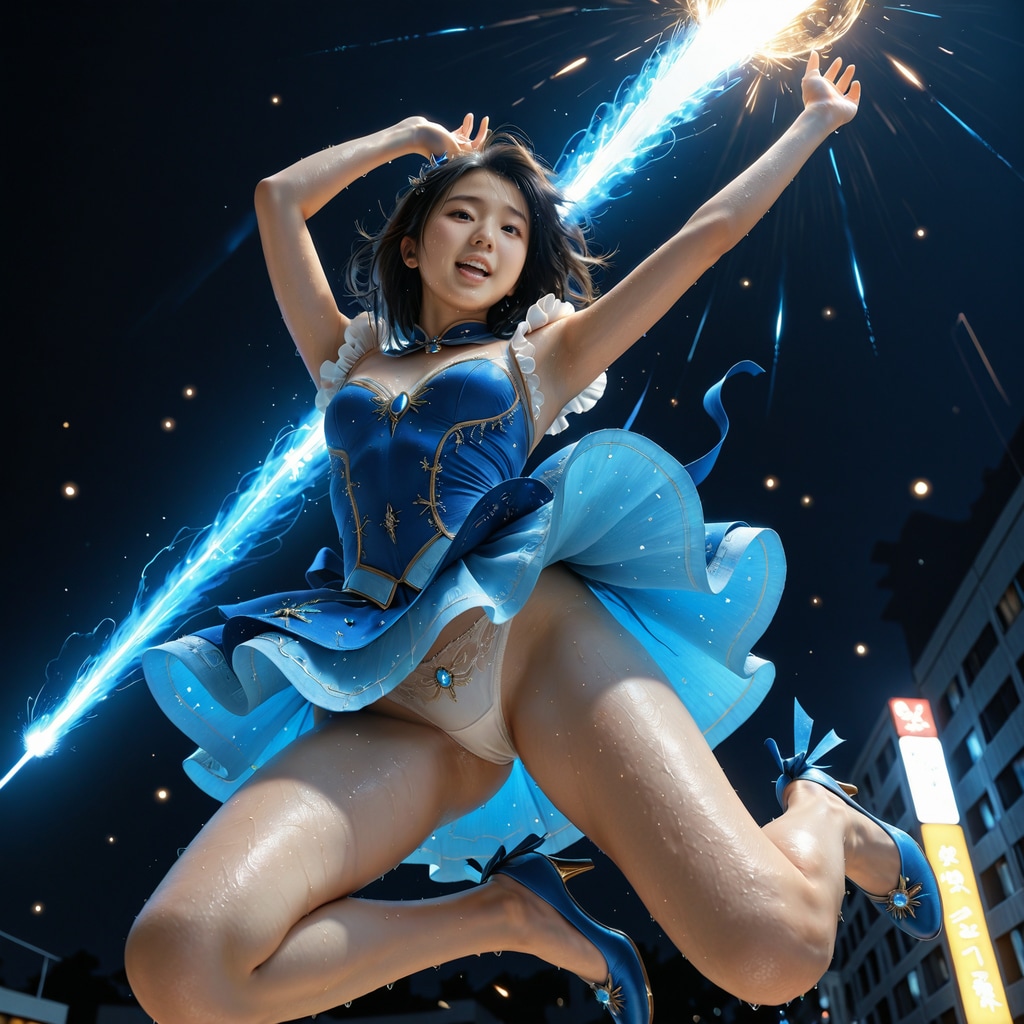 魔法少女-激しい戦闘