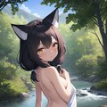 川辺で水浴び 2枚目
