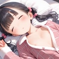 【リクエスト】おねむなツインテ〇リJ〇ちゃんがパジャマでおはだけ（３枚） 3枚目