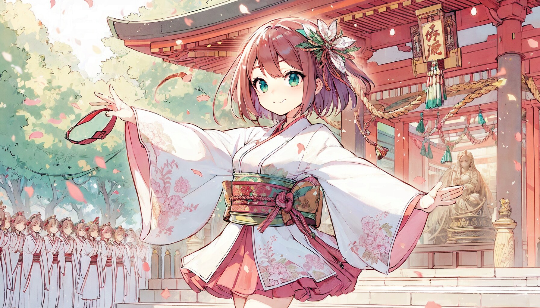 巫女② | の人気AIイラスト・グラビア