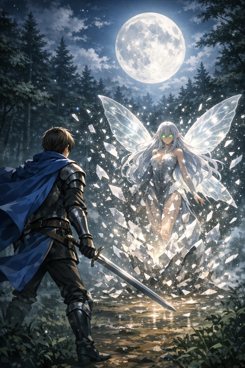 月下の邂逅 | の人気AIイラスト・グラビア