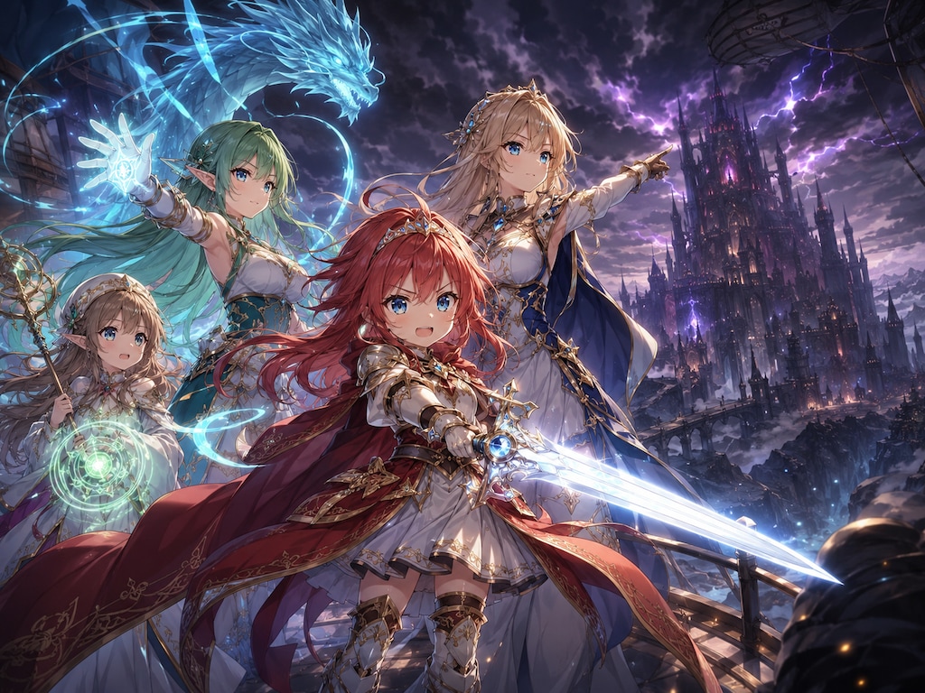 龍魔王の城へ向かう真理たち