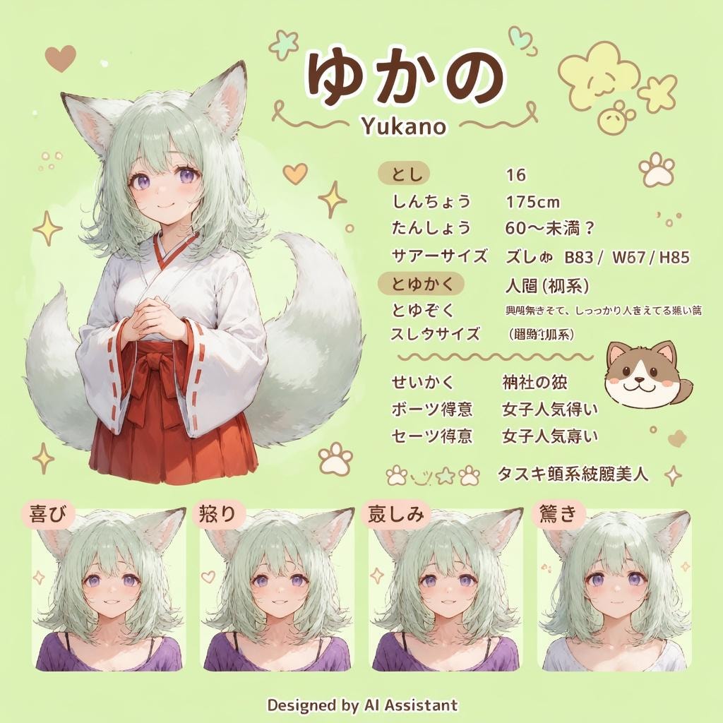 ゆかのキャラクターシート