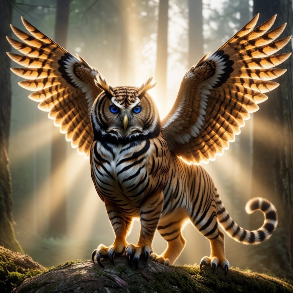梟🦉×虎🐅 | の人気AIイラスト・グラビア