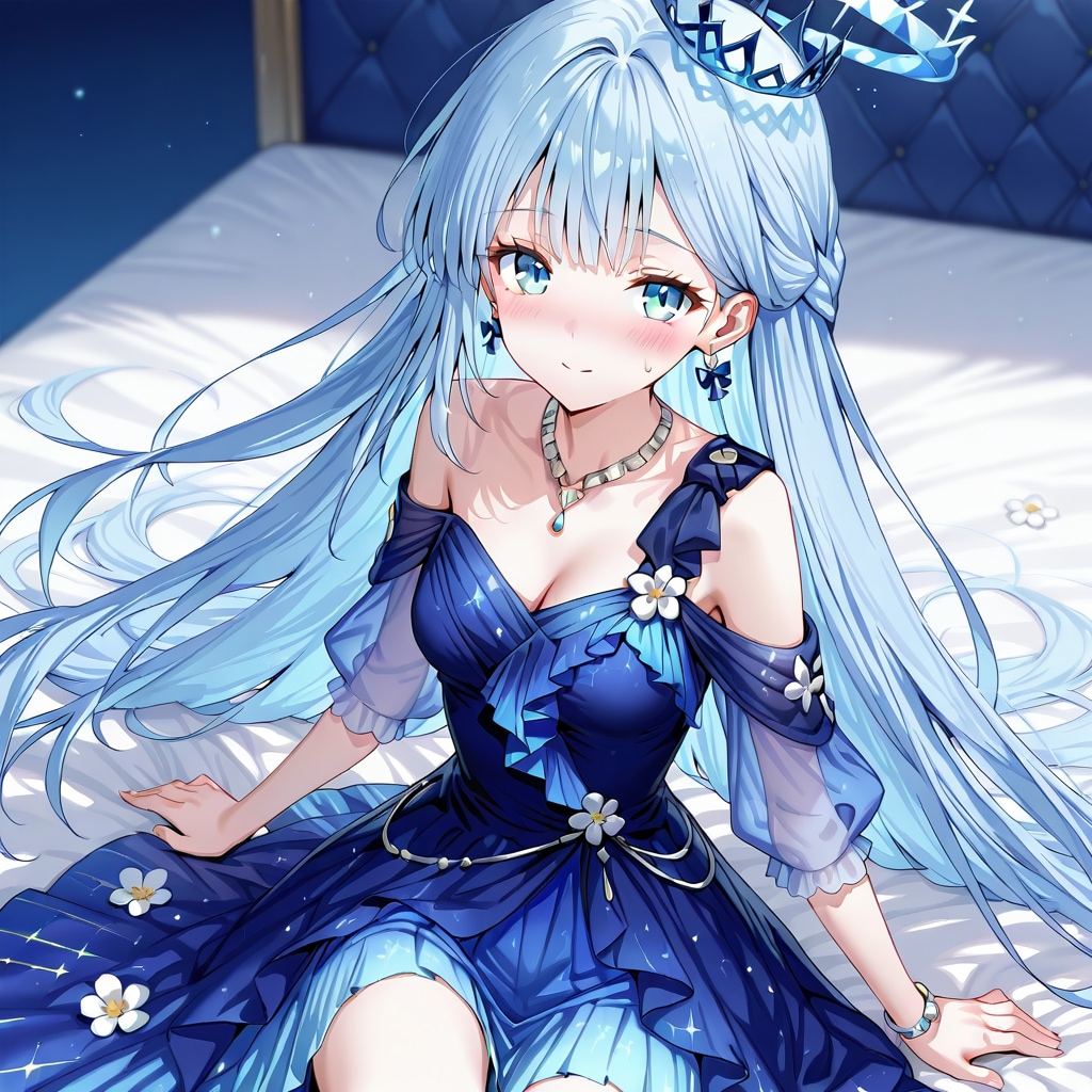 ブルーコーデ | の人気AIイラスト・グラビア