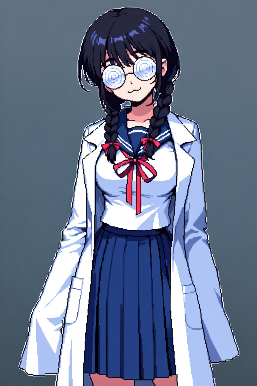 ドット絵おさげちゃん
