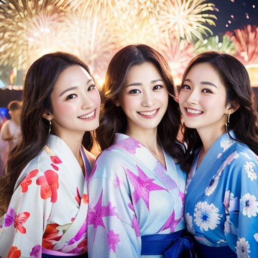 夜空に舞う思い出