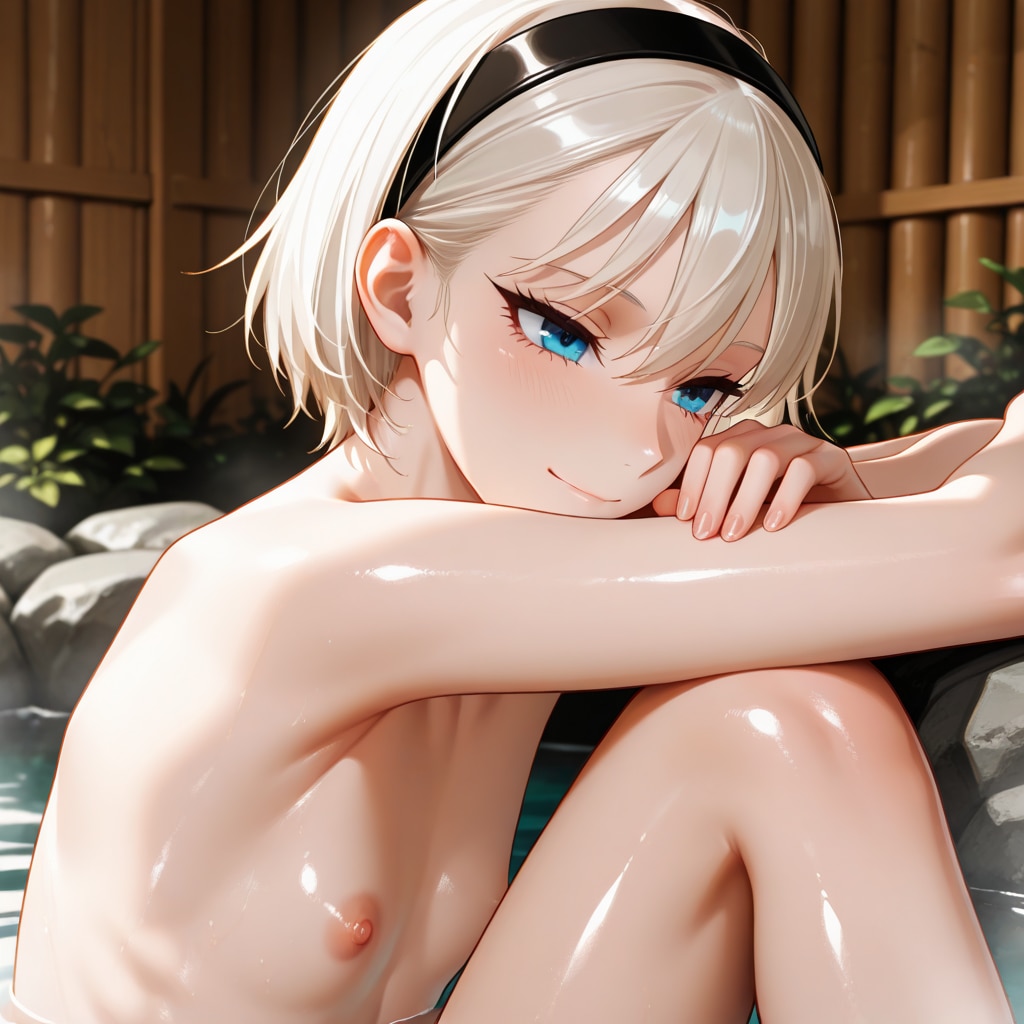 細身さんと温泉