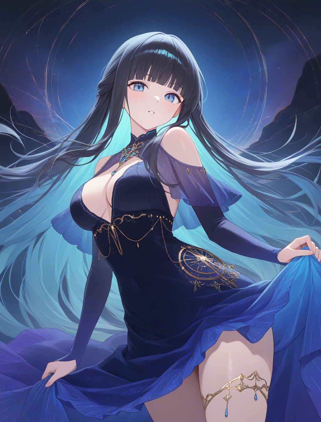オーロラドレス１