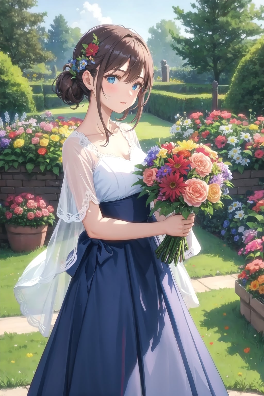 花を贈る | の人気AIイラスト・グラビア