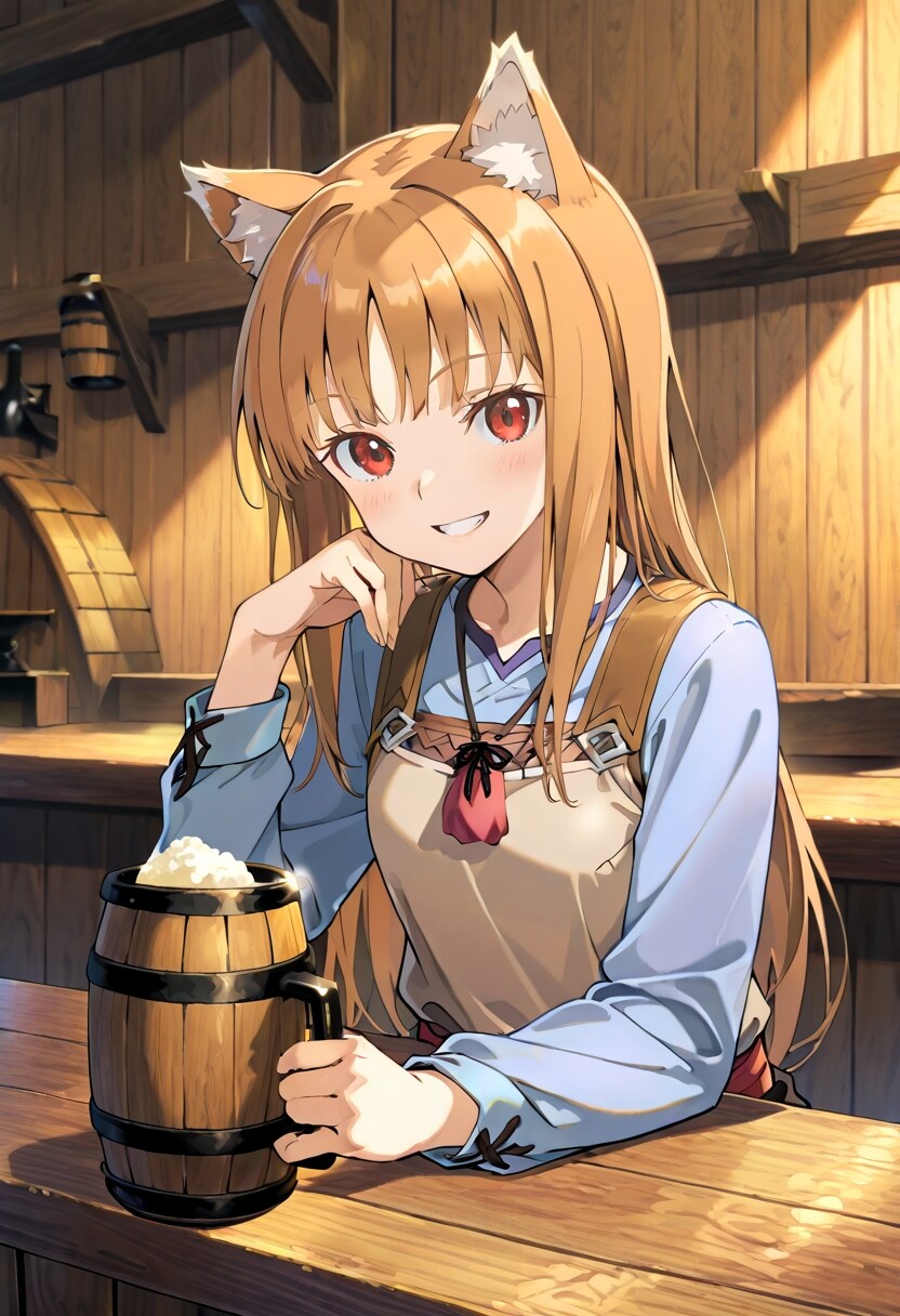 ビール好きな獣耳娘