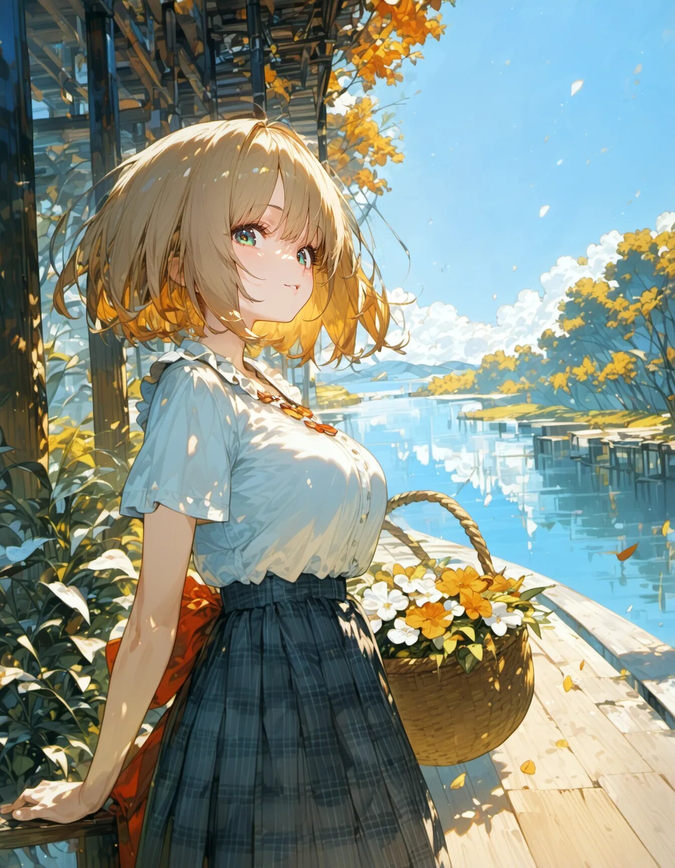 Basket of Light by the Still Water | の人気AIイラスト・グラビア