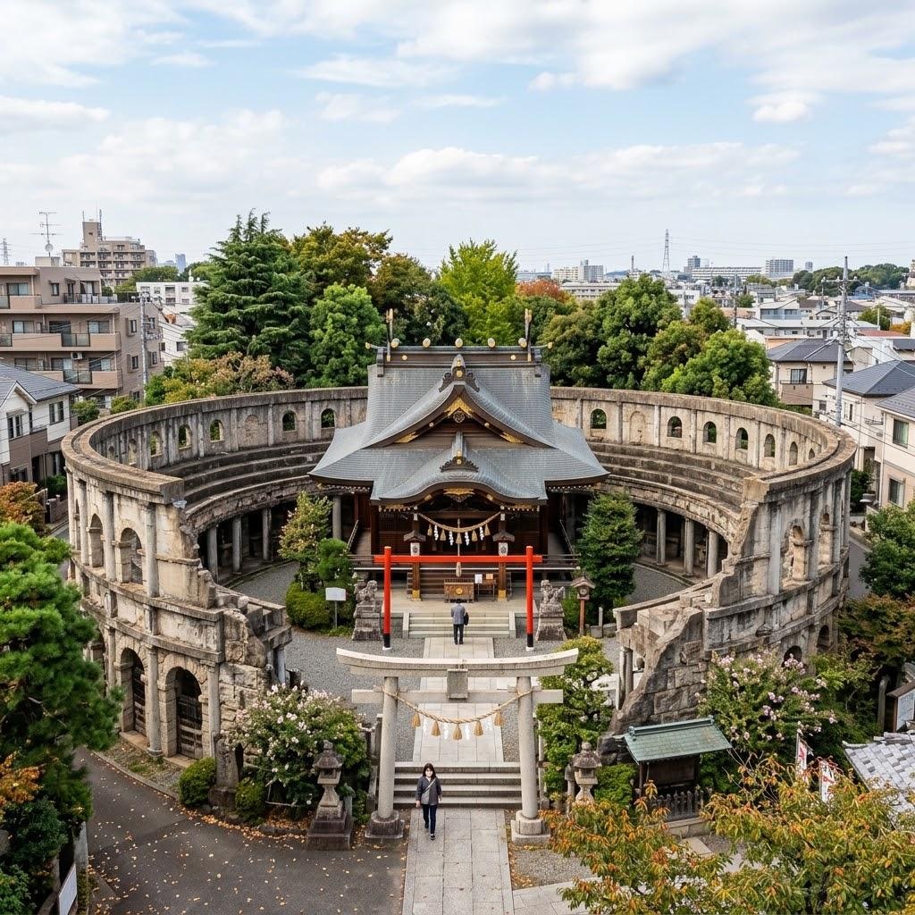 コロッセオっぽい神社