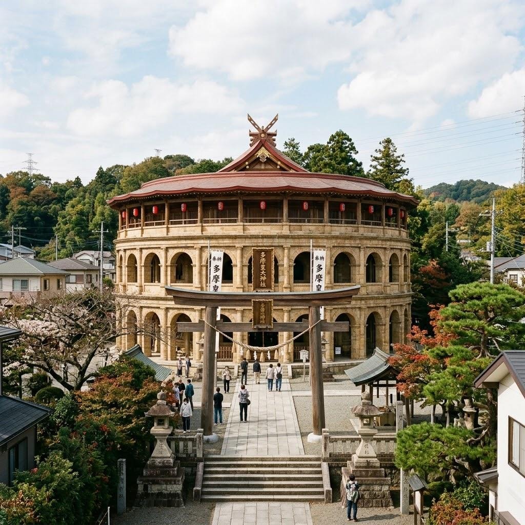 コロッセオっぽい神社