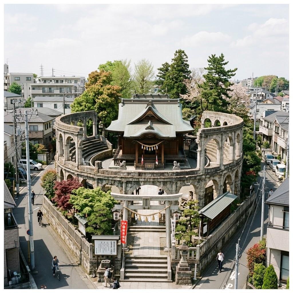 コロッセオっぽい神社
