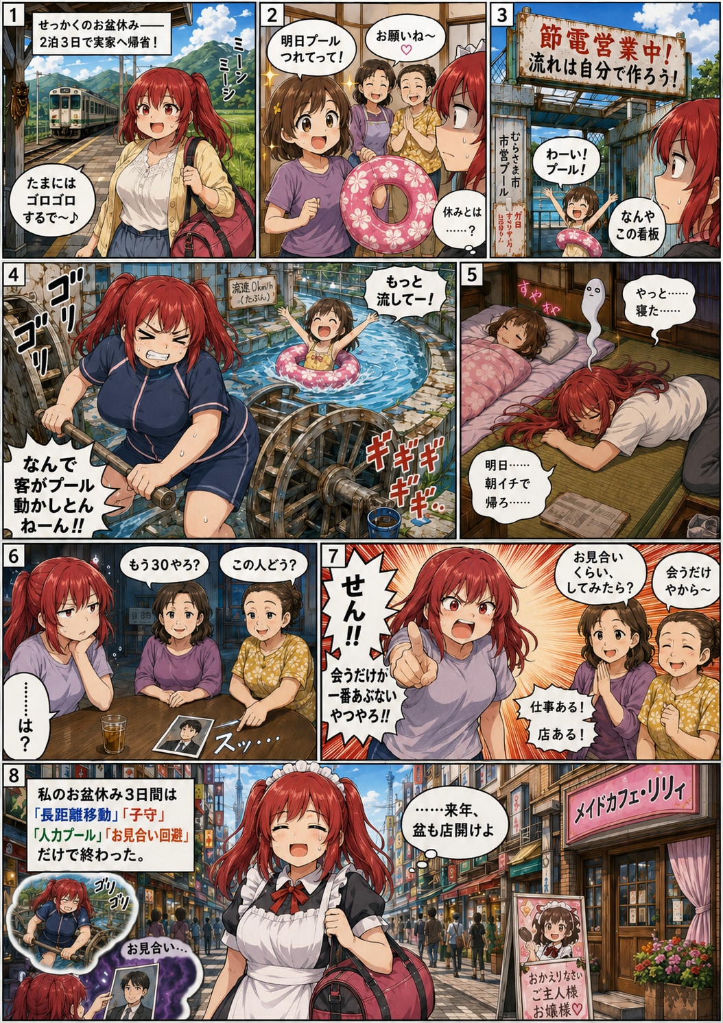 店長のお盆休みは休めない！ | の人気AIイラスト・グラビア