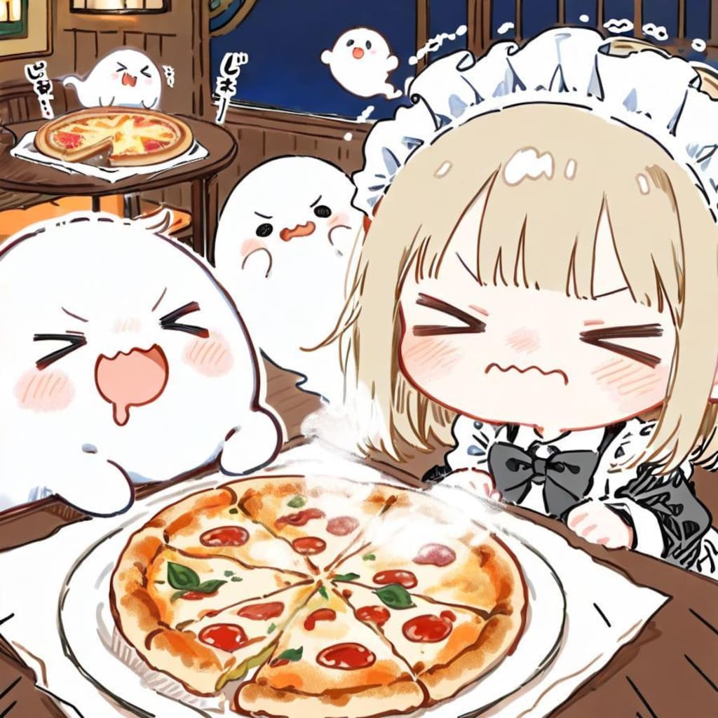 ( ;>ω<)🍕👻💦な…なんちゅー芳醇な香りや…！