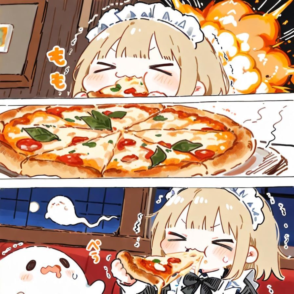 ( ;>ω<)🍕👻💦な…なんちゅー芳醇な香りや…！