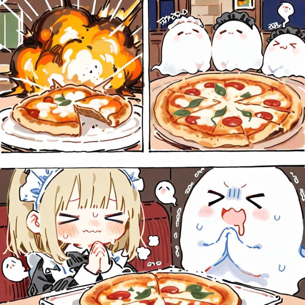 ( ;>ω<)🍕👻💦な…なんちゅー芳醇な香りや…！