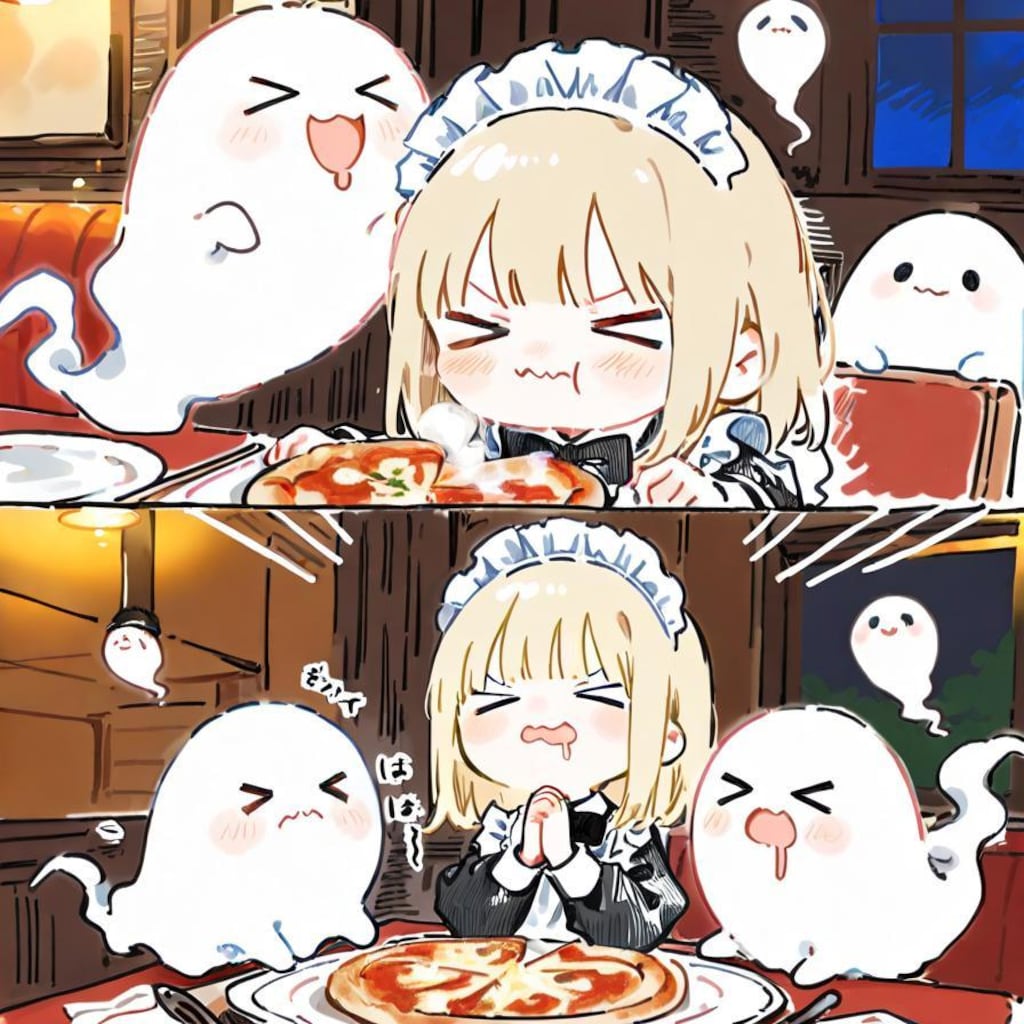 ( ;>ω<)🍕👻💦な…なんちゅー芳醇な香りや…！
