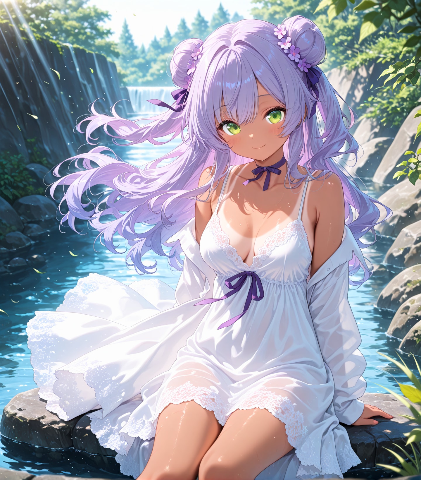 日焼けLILACちゃん | の人気AIイラスト・グラビア