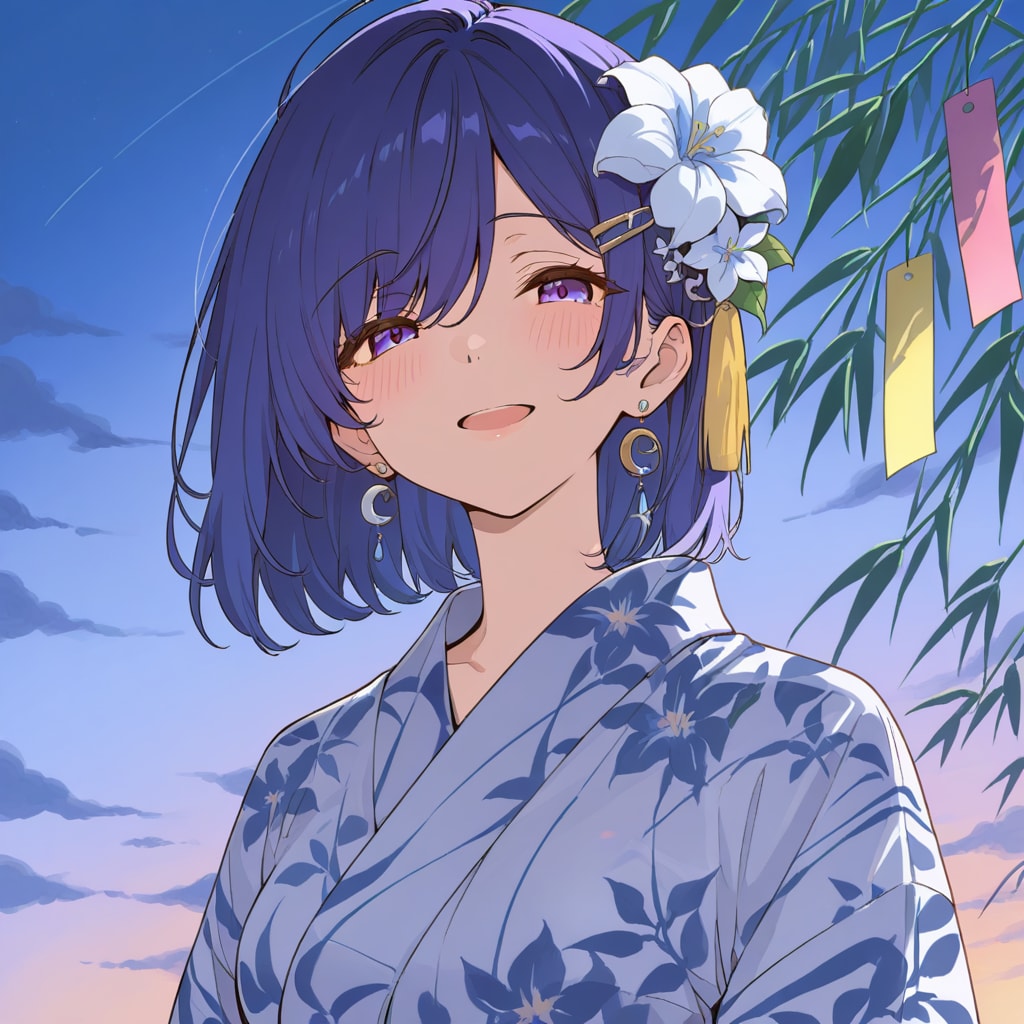 七夕と浴衣