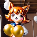 セーラーきつねっこ風船 2枚目