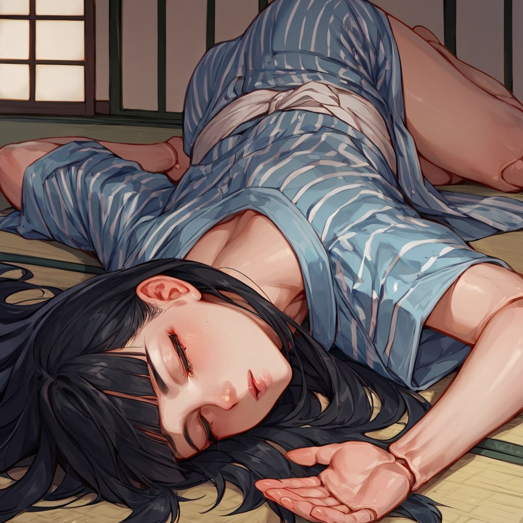 ふわり、ころり、夏の昼寝