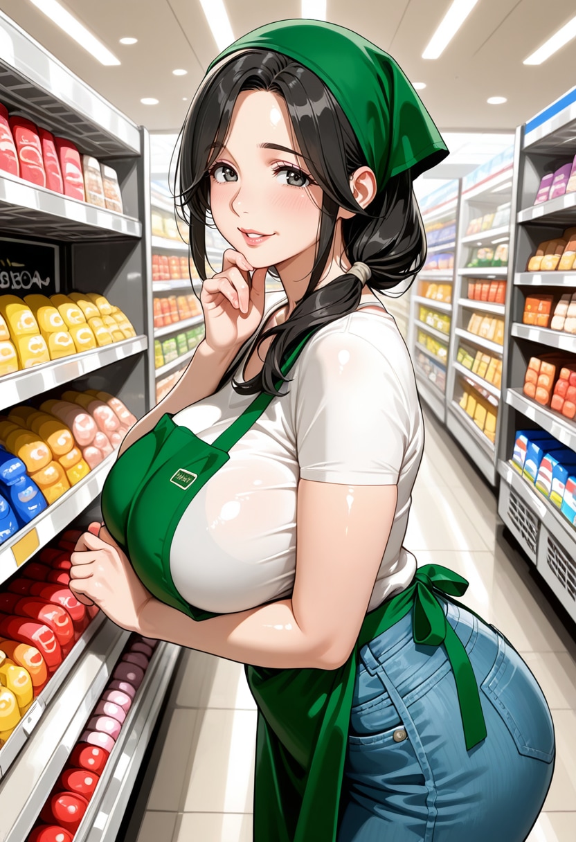 エプロンの隙間