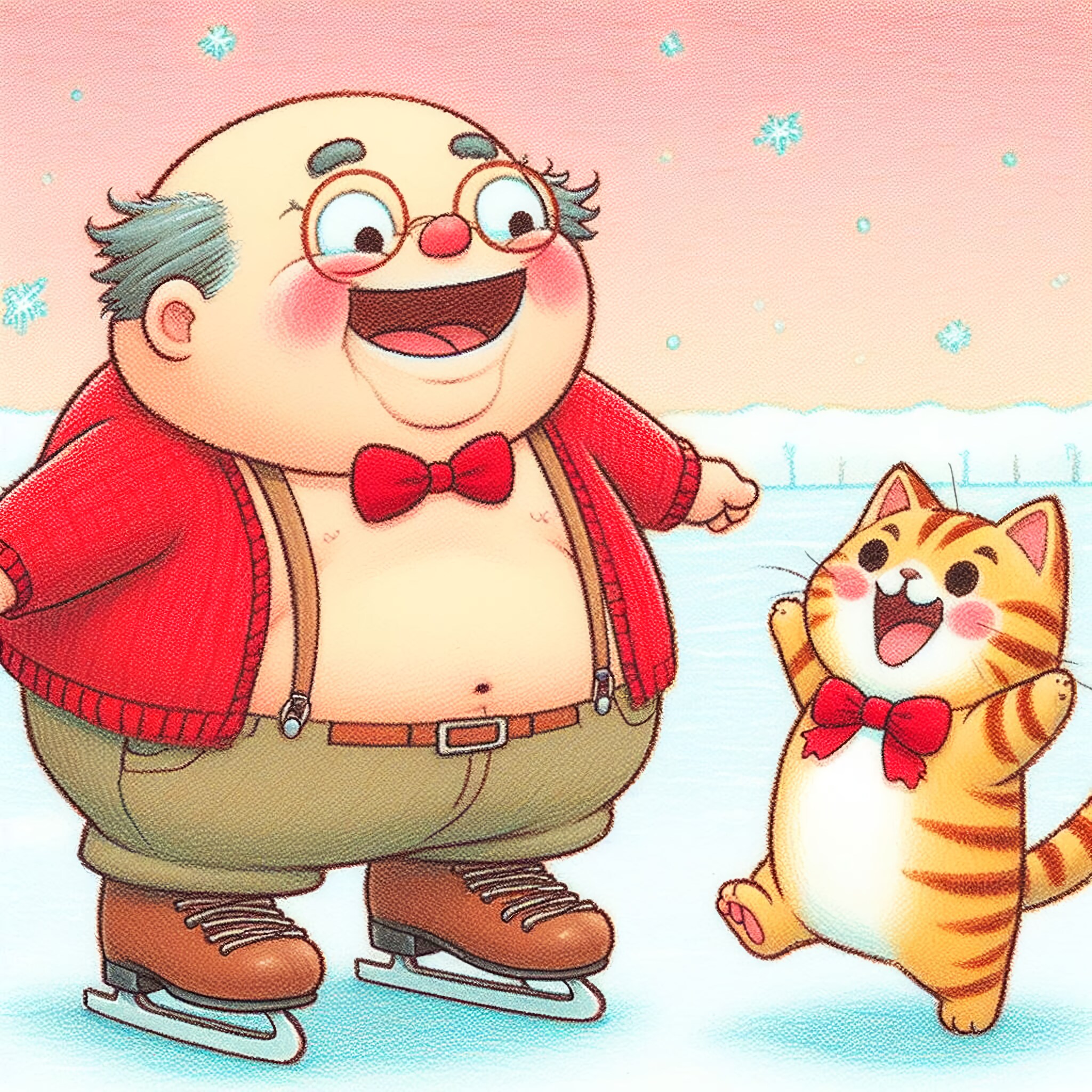 おぢさん、はじめてのスケート☺️⛸️