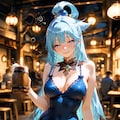 アクア、酒場で乾杯を強要する自称・女神の上機嫌な一杯 5枚目