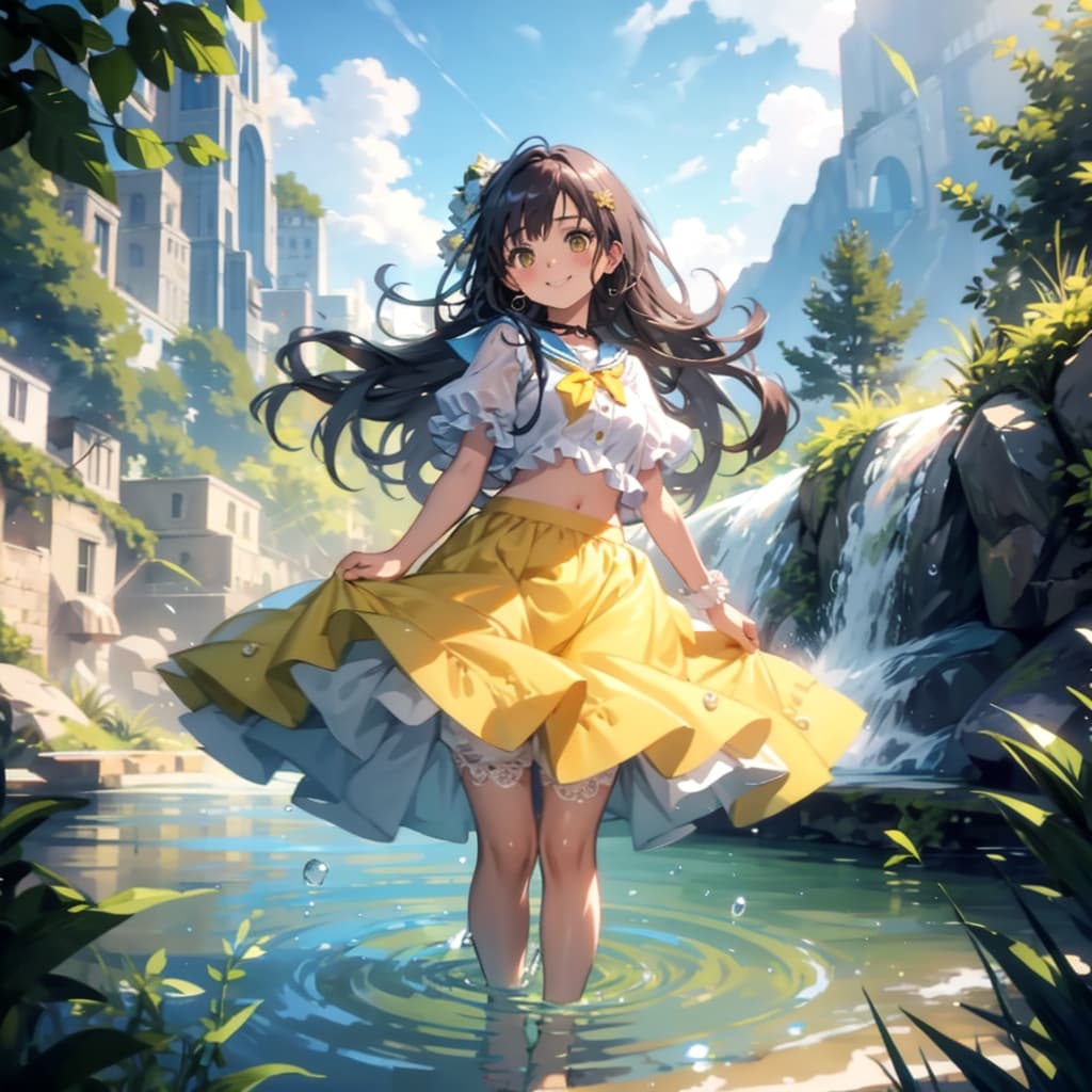 川遊び