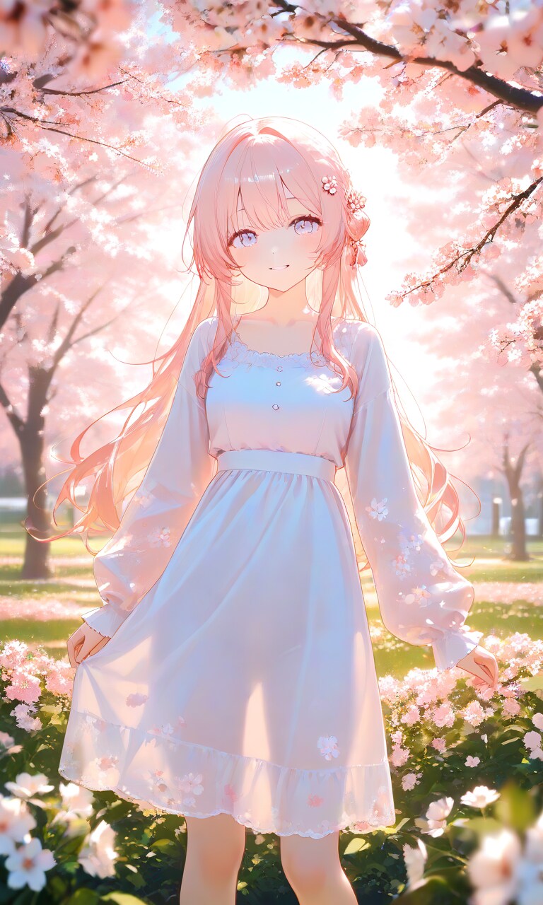 薄手の逆光スカートガーリー