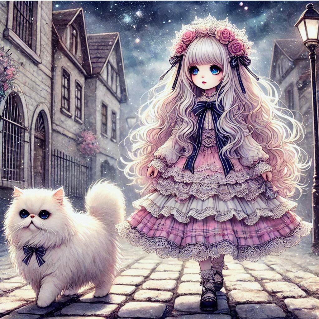 シャム猫と女の子