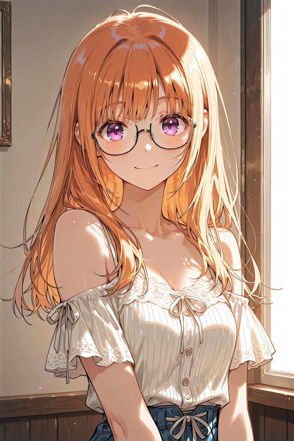 メガネ美少女