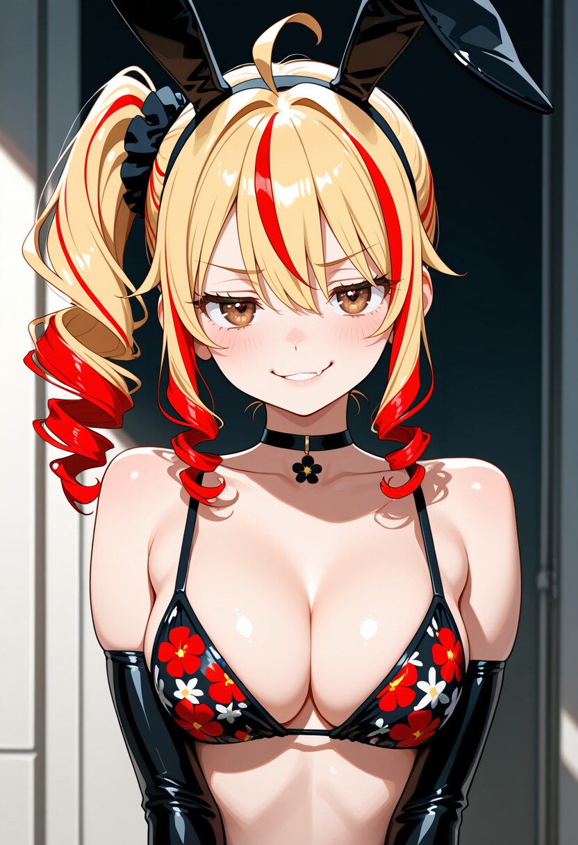花柄ビキニバニー