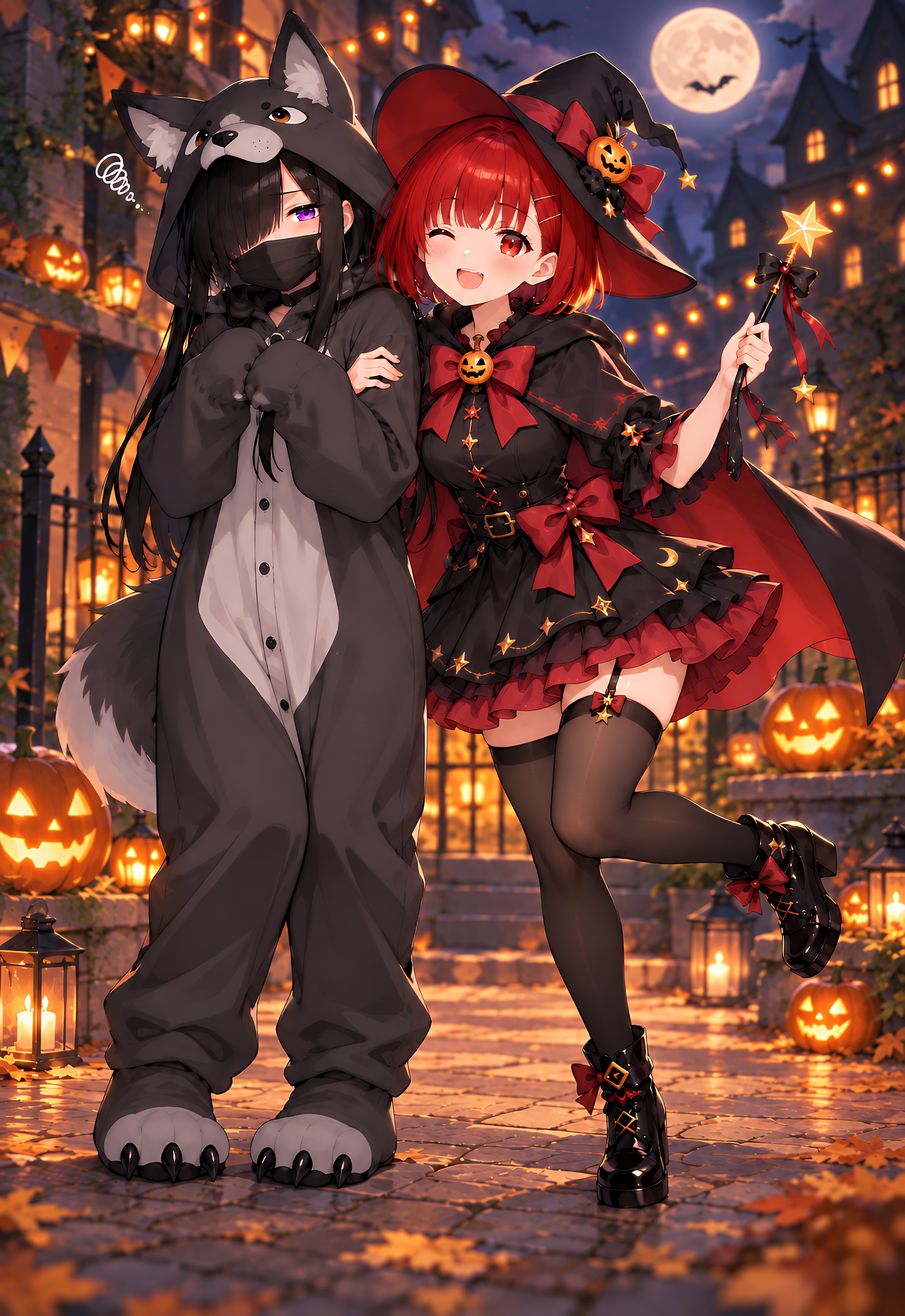 傷と明のハロウィン | の人気AIイラスト・グラビア