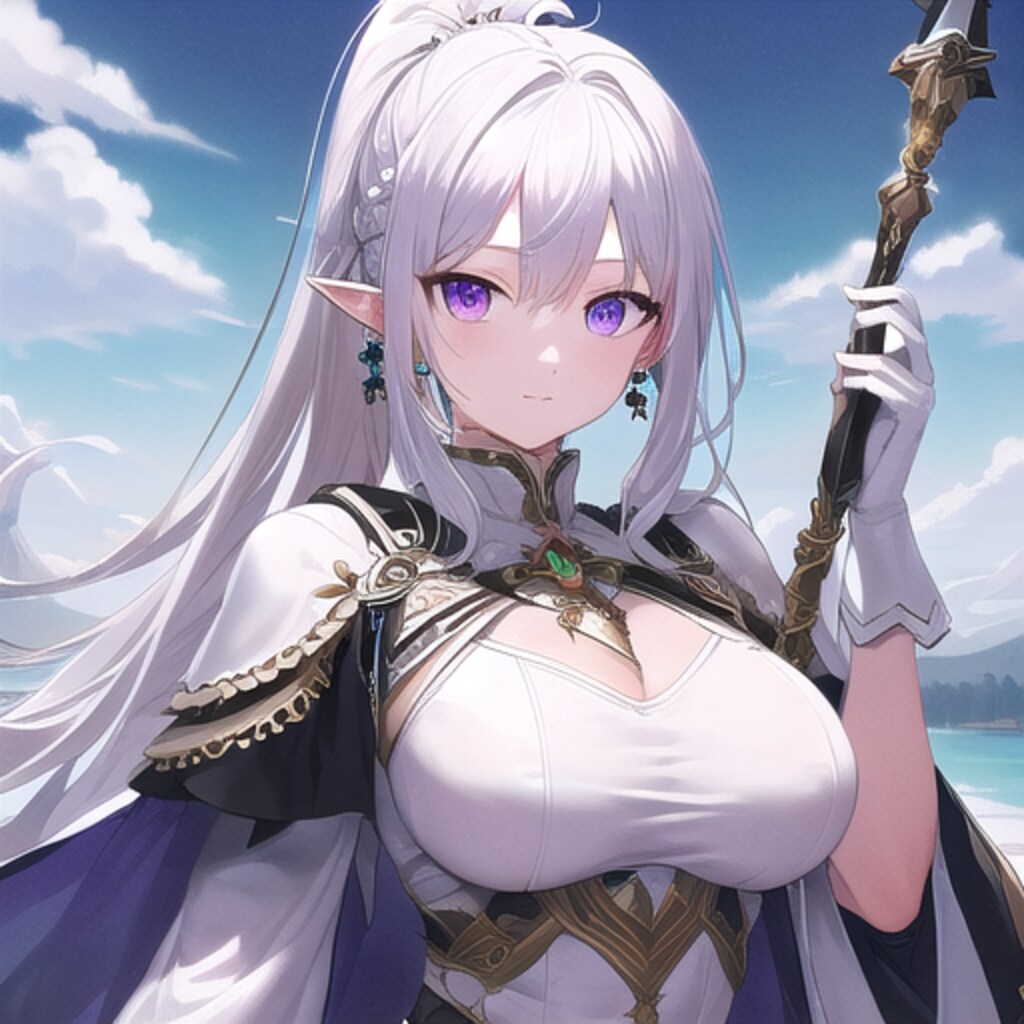 槍を持ち指揮するLena