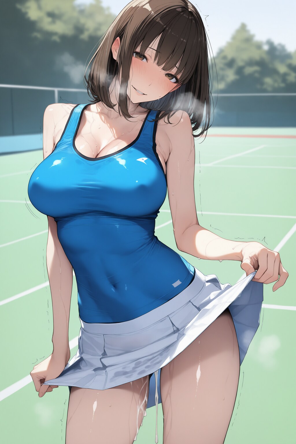 テニサー先輩の激しいレッスン後