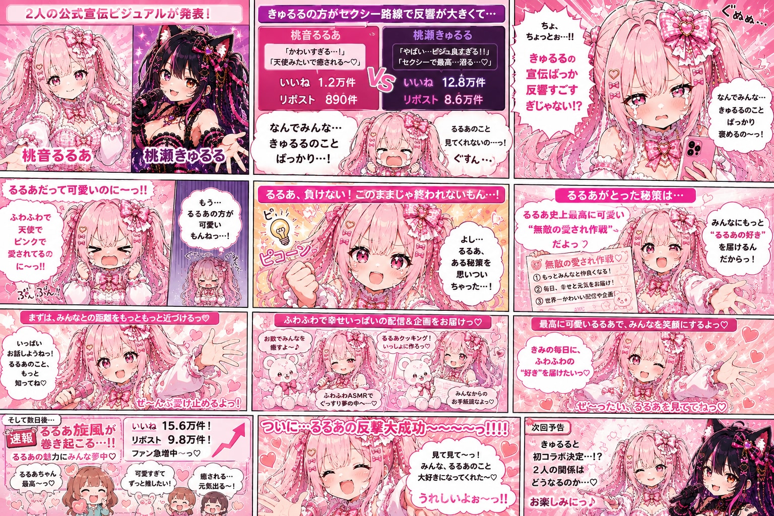 コミカライズ  オリジナル作品るるきゅる② (双子になりたかった私たちの非日常的な話～ふたなり～)