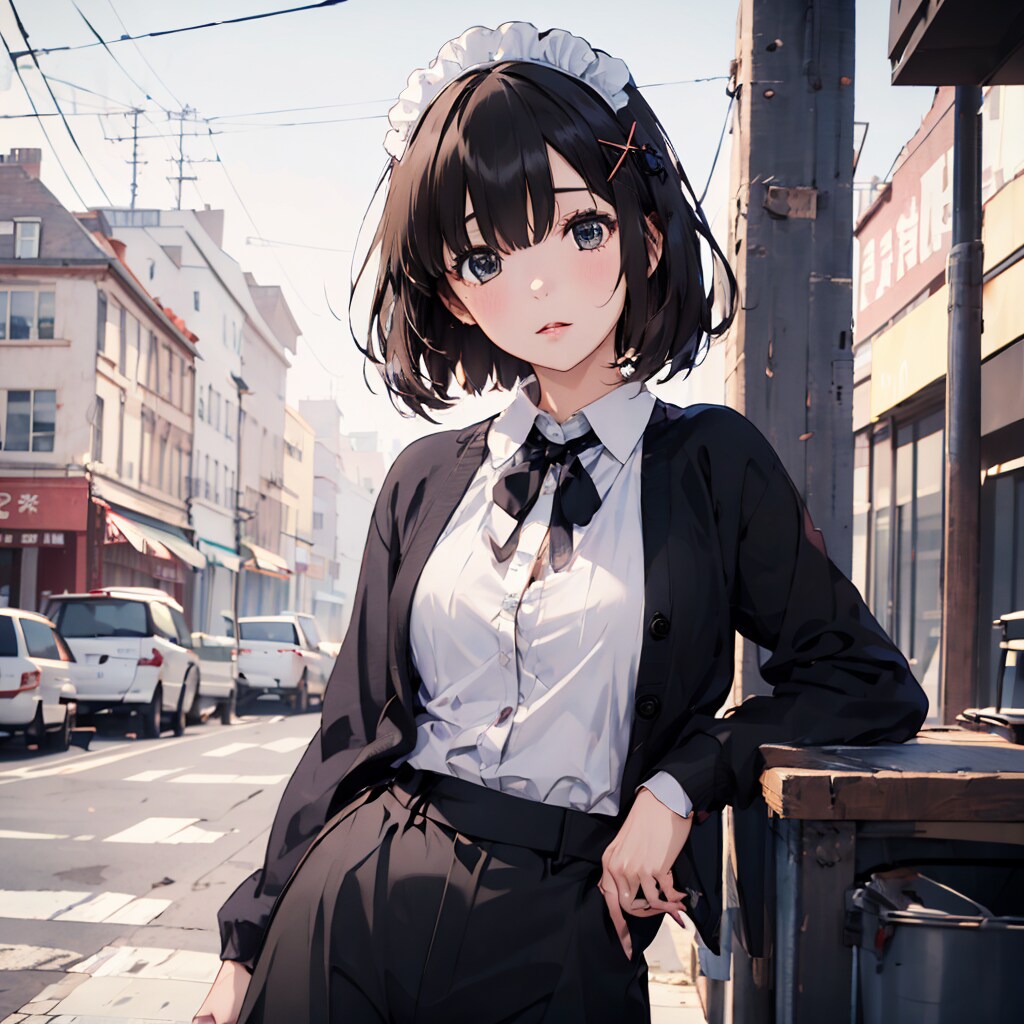 新曲リリース記念！自作LoRAとド、、、レムさんを混ぜてみた×12