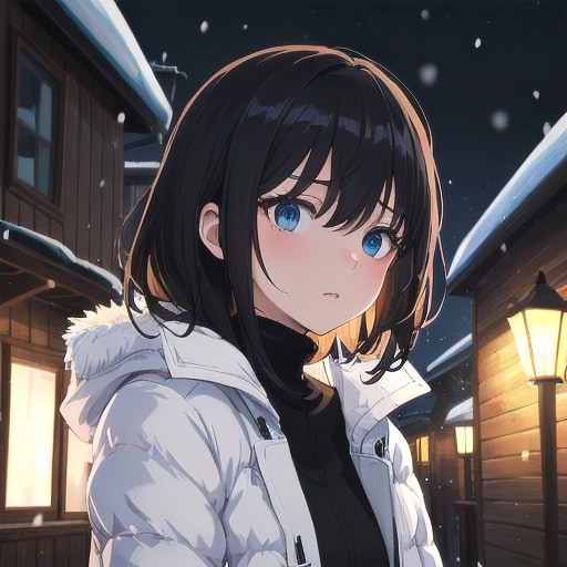 寒夜の灯 | の人気AIイラスト・グラビア