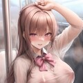 催眠済み学校の登校風景「おはよう！今日も暑いね！」 3枚目