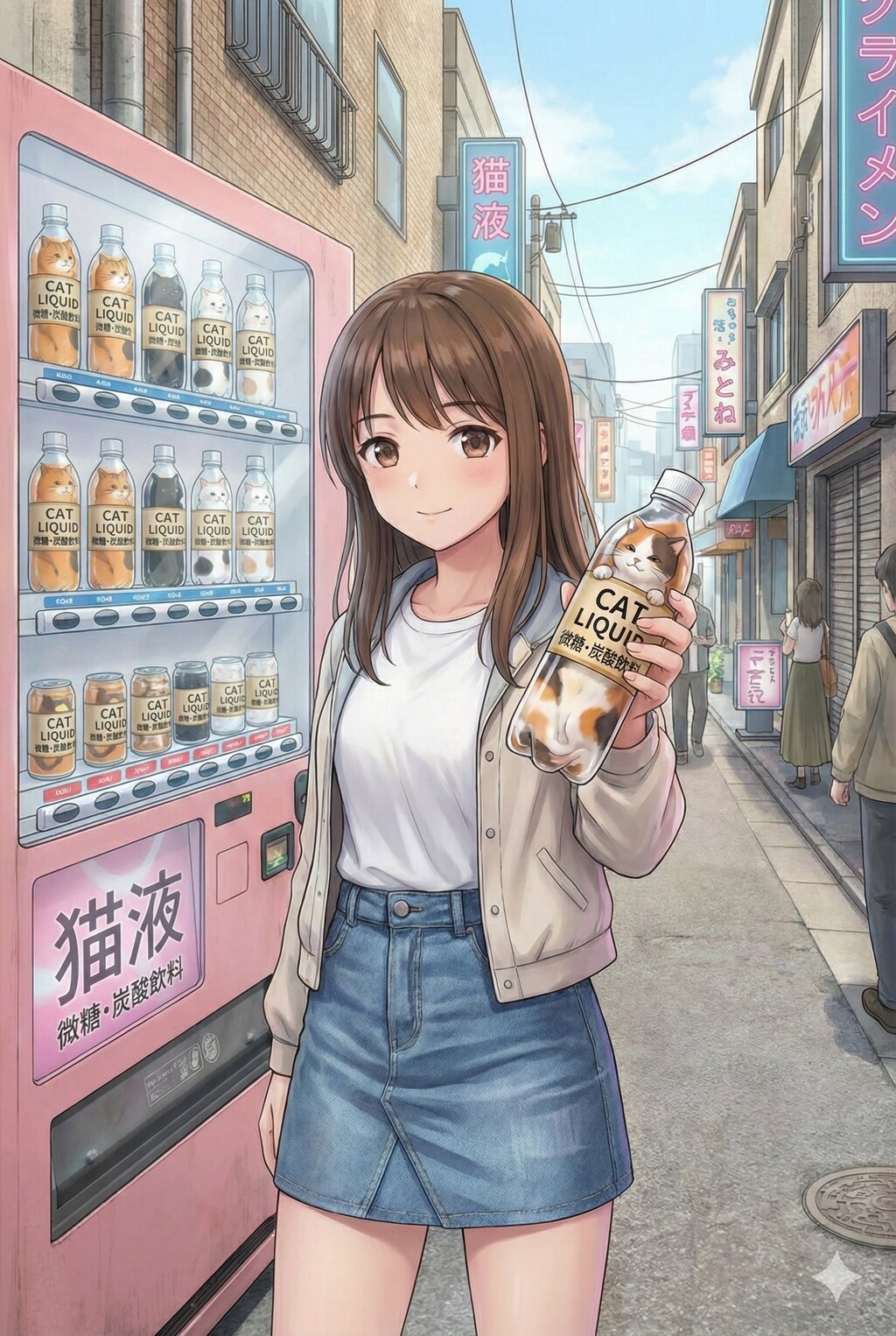 自販機で買う液体猫