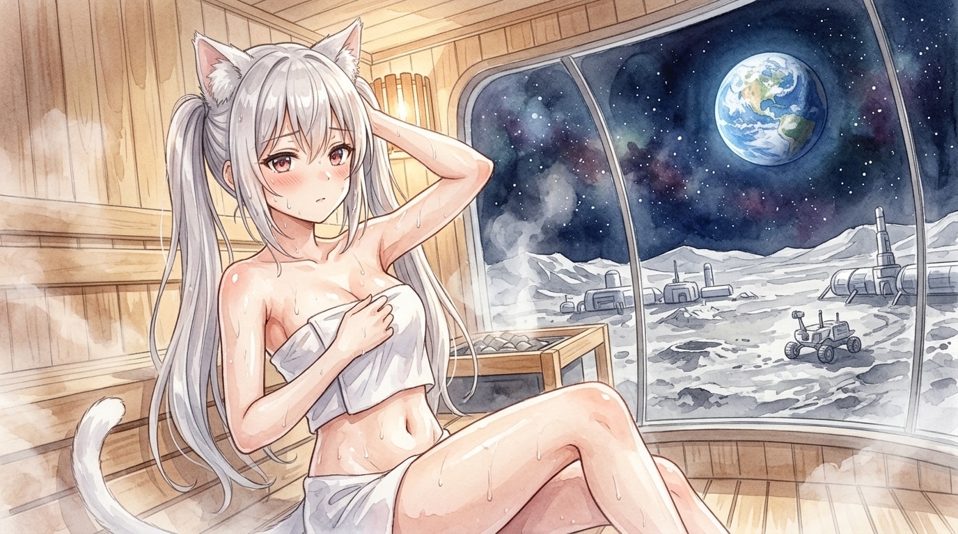 銀ツイにゃん。サウナ